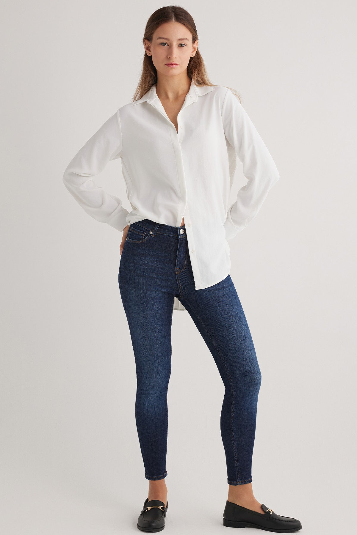 Miranda 101 Normal Bel Mavi Kadın Skinny Jeans