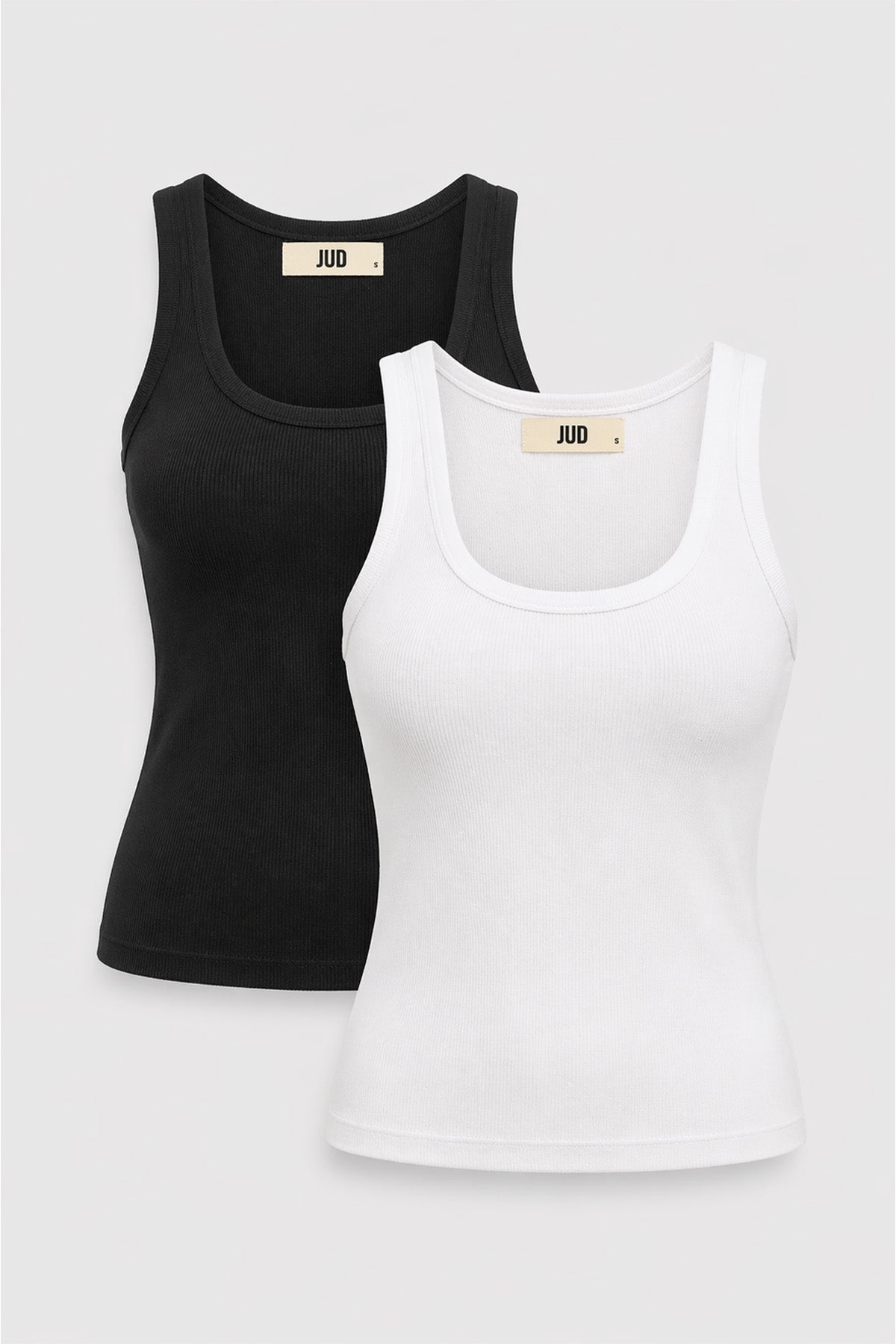 Cuello 82004-1 Dar Kesim 2'li Kadın U Yaka Basic Atlet