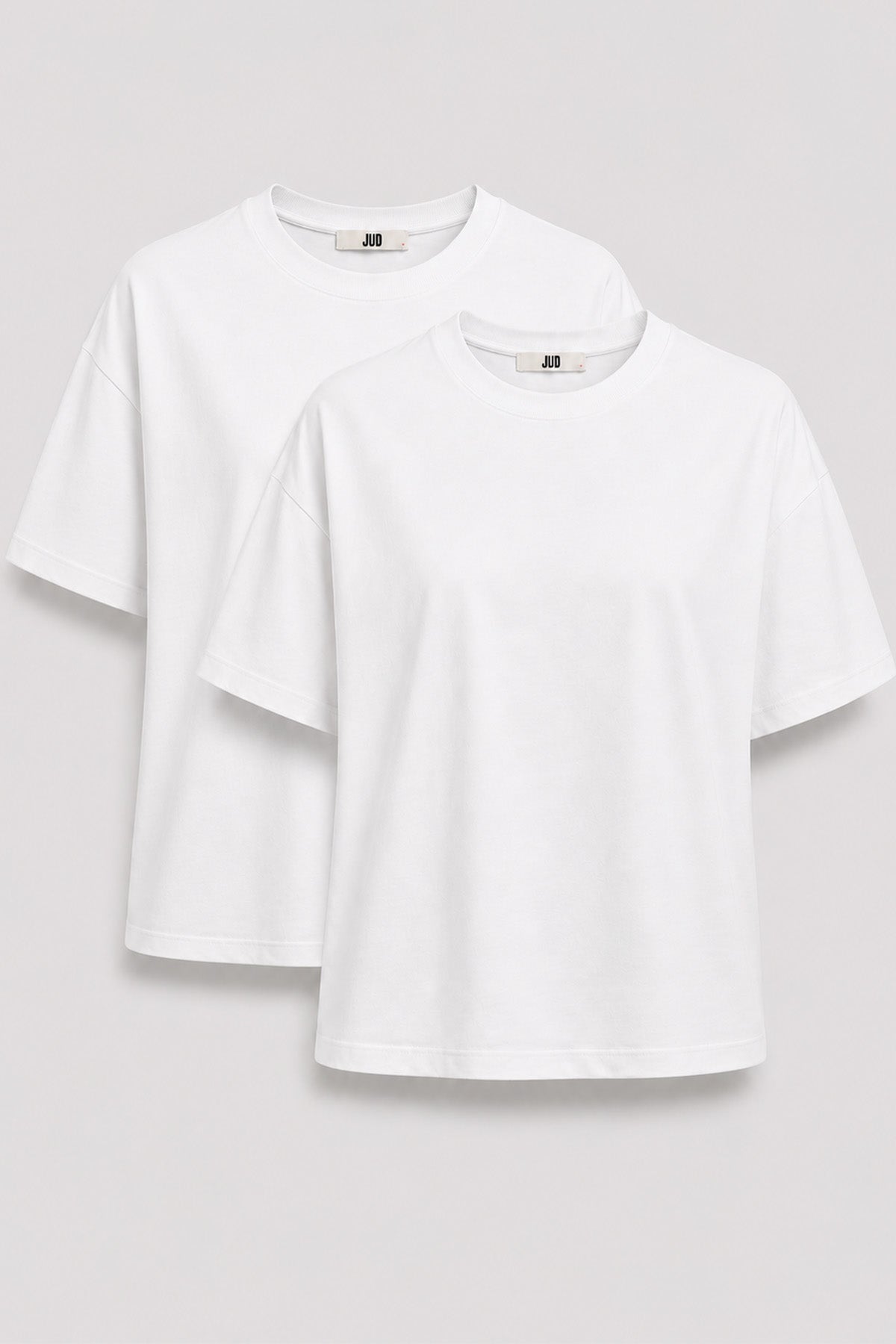 Ricardo 84002-1 Oversize 2'li Erkek Basic T-Shirt