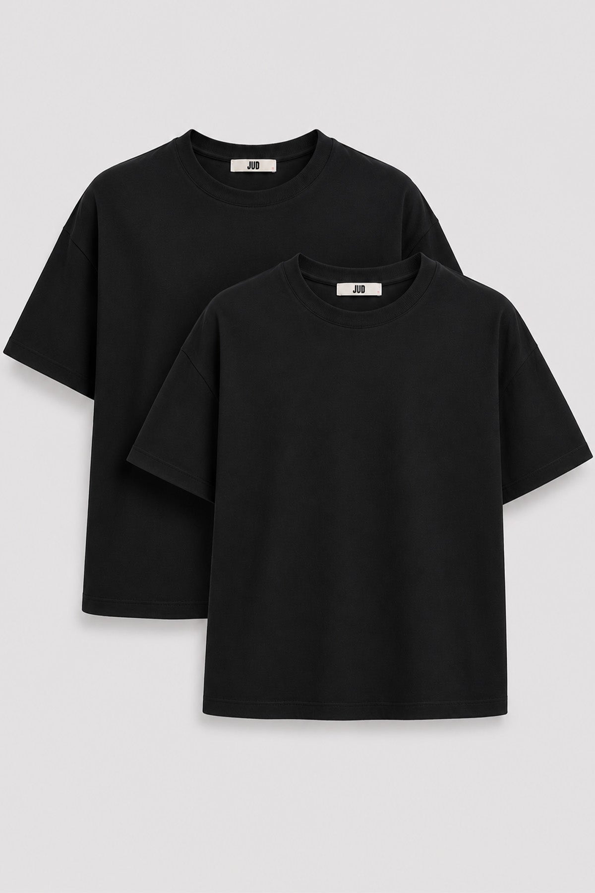 Ricardo 84002-1 Oversize 2'li Erkek Basic T-Shirt