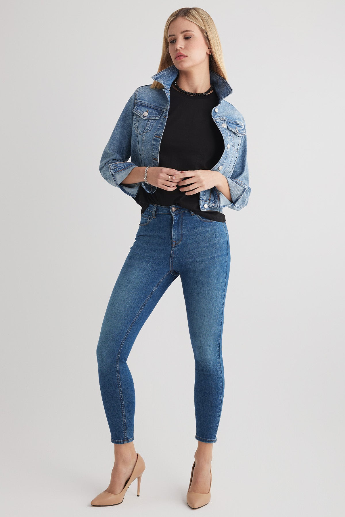Miranda 126 Normal Bel Mavi Kadın Skinny Jeans