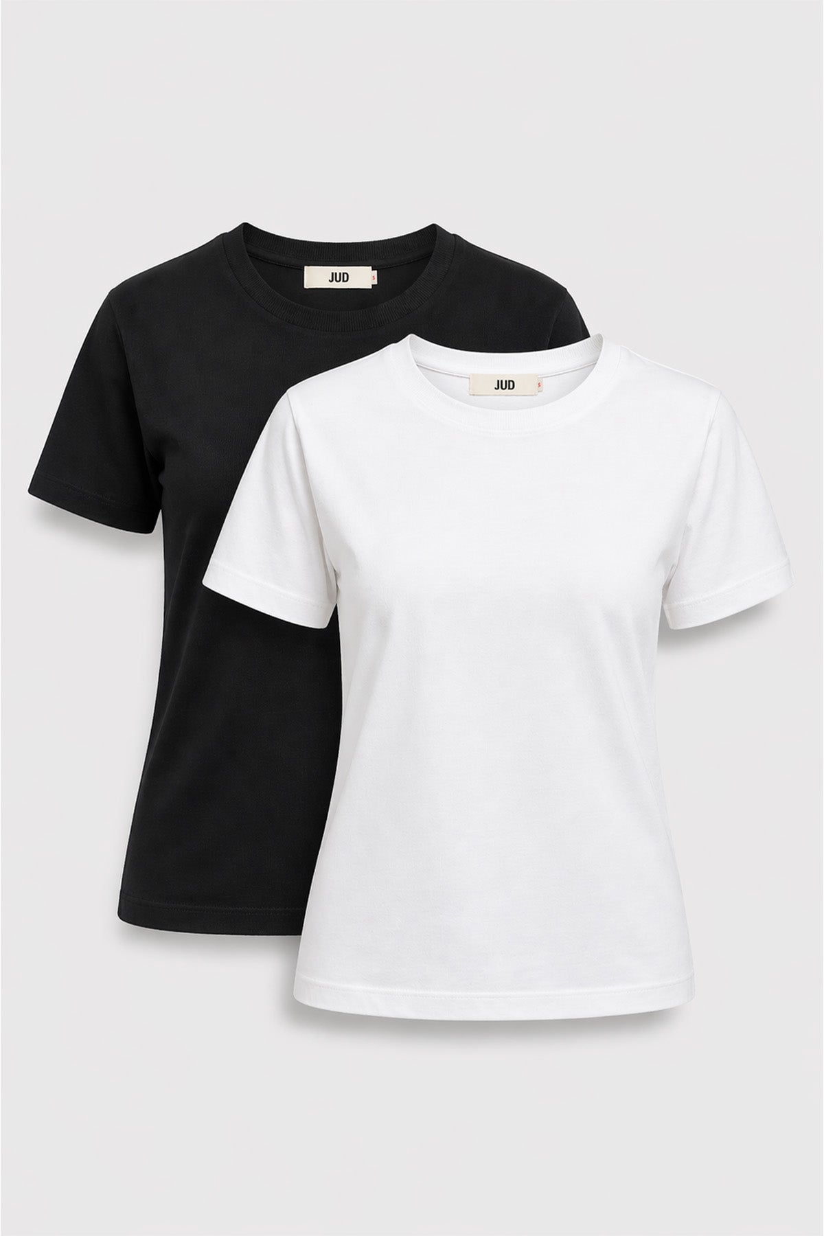 Victoria 80001-1 Regular Fit 2'li Kadın Basic T-Shirt