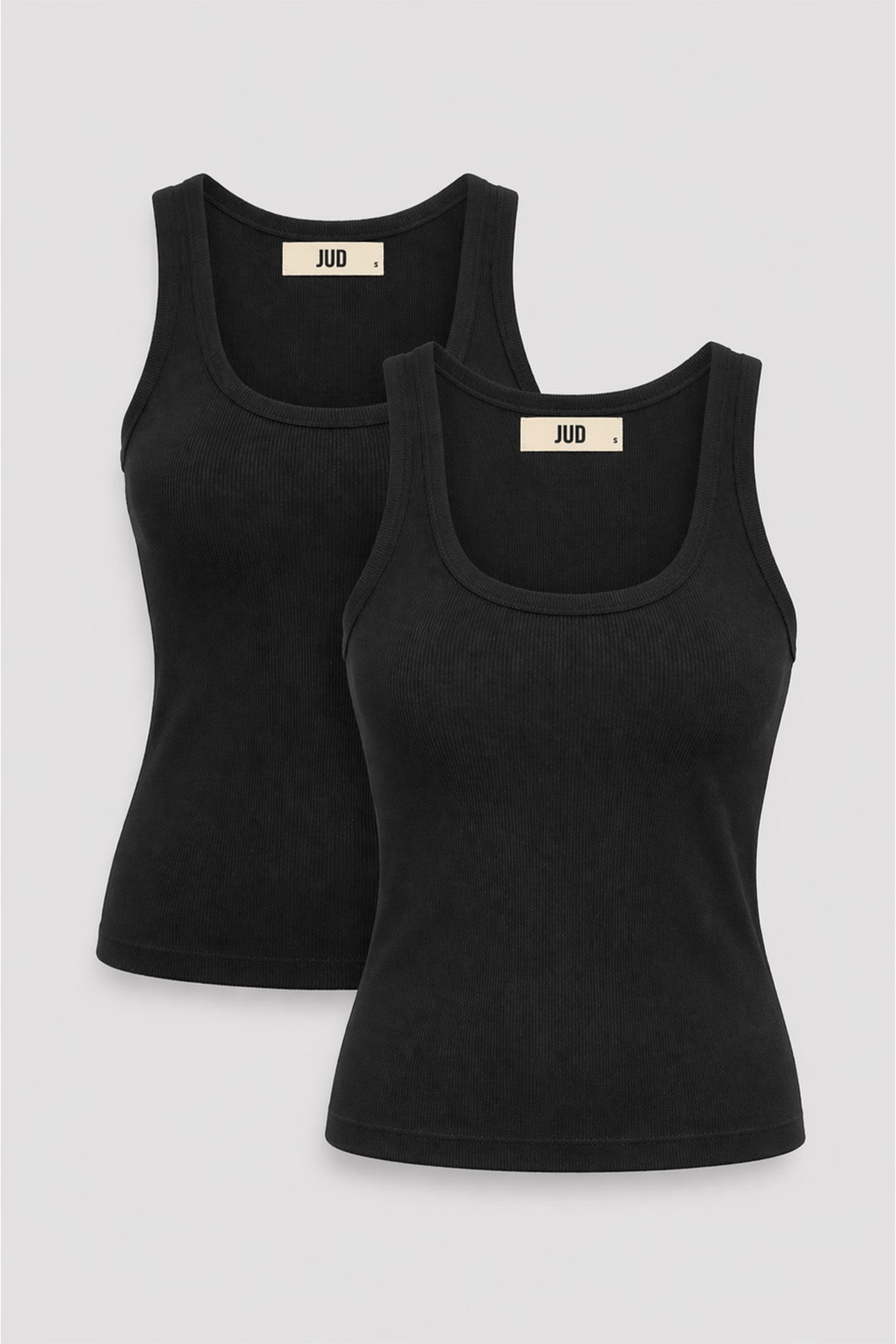 Cuello 82004-1 Dar Kesim 2'li Kadın U Yaka Basic Atlet