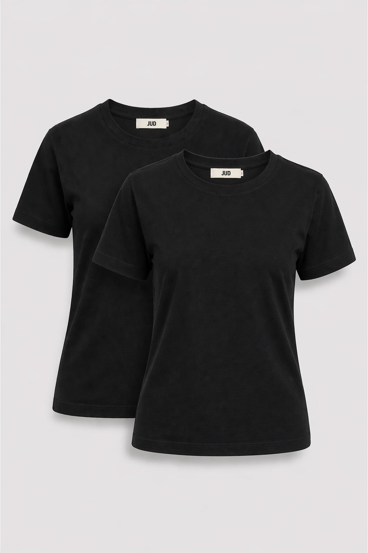 Victoria 80001-1 Regular Fit 2'li Kadın Basic T-Shirt
