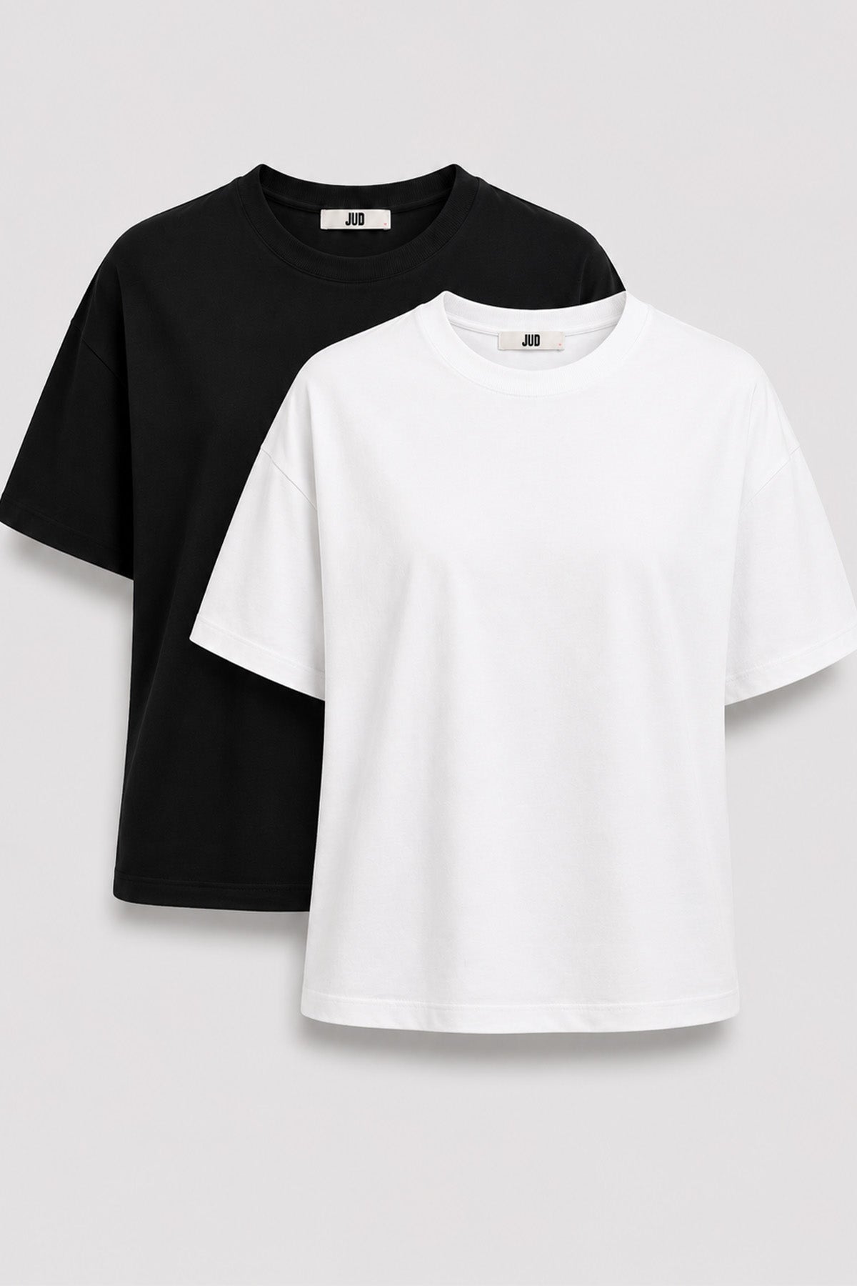 Ricardo 84002-1 Oversize 2'li Erkek Basic T-Shirt