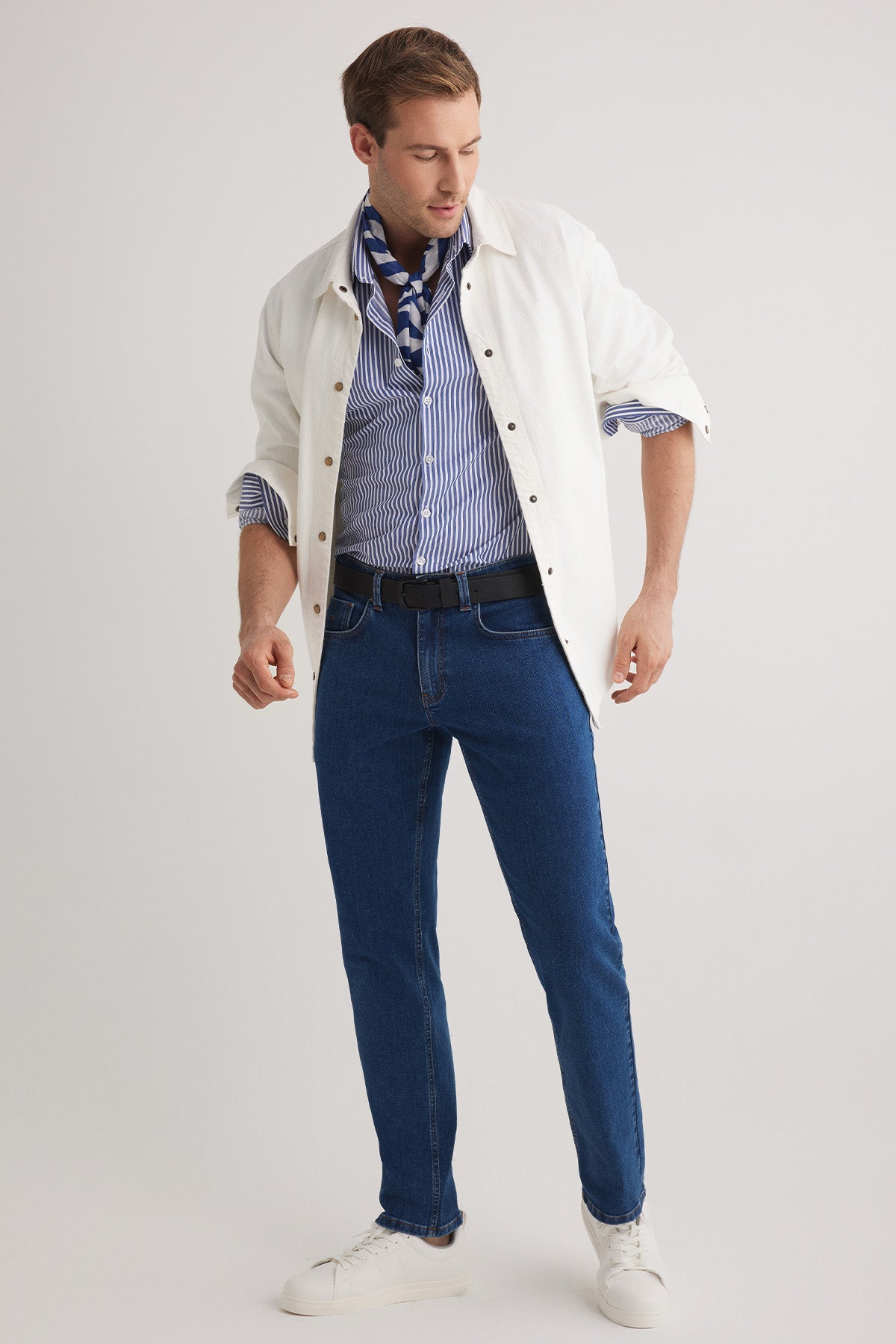 Felix 100 Normal Bel Koyu Mavi Erkek Regular Jeans
