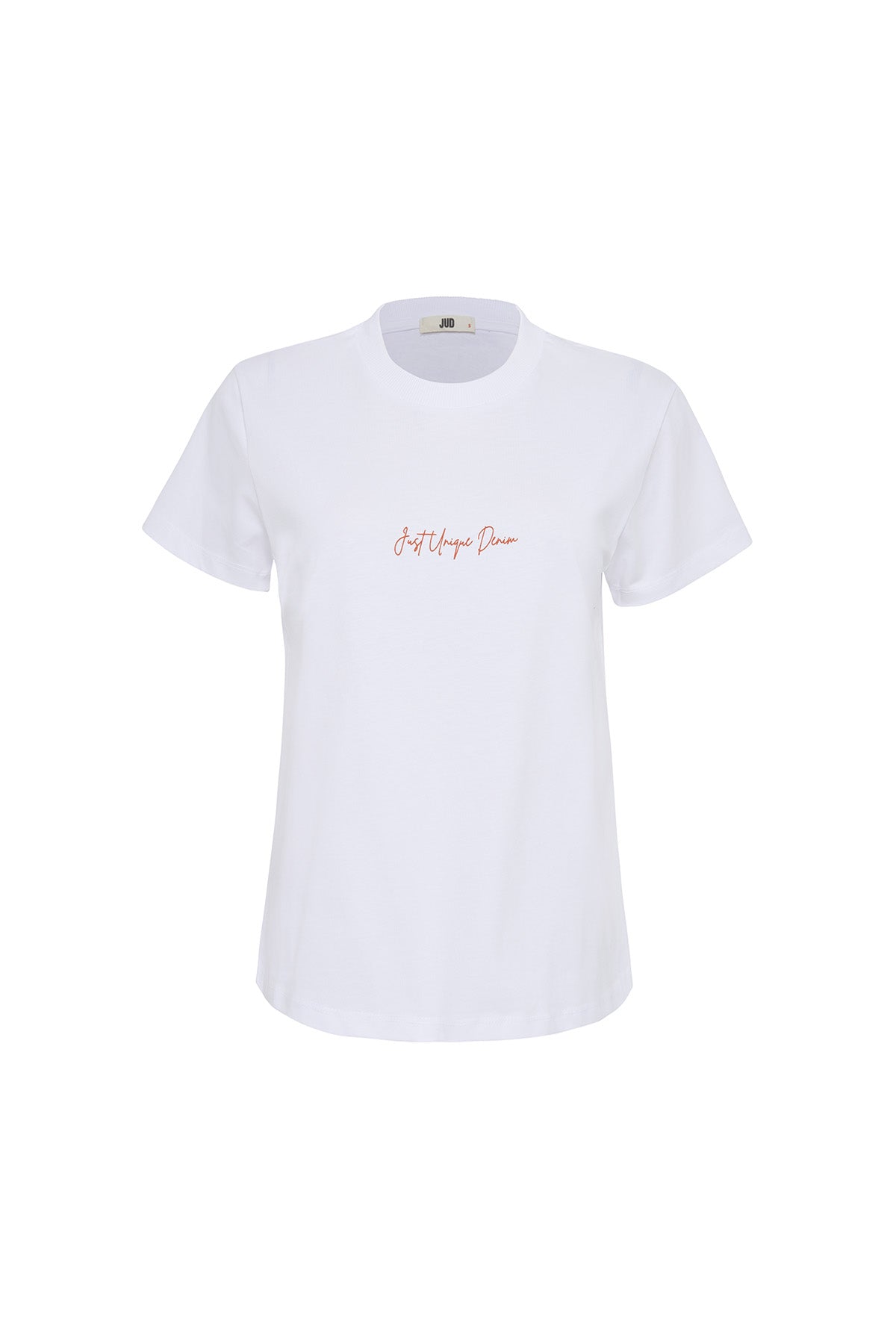 Bianca 80004 Regular Fit Baskılı Beyaz Kadın Basic T-Shirt