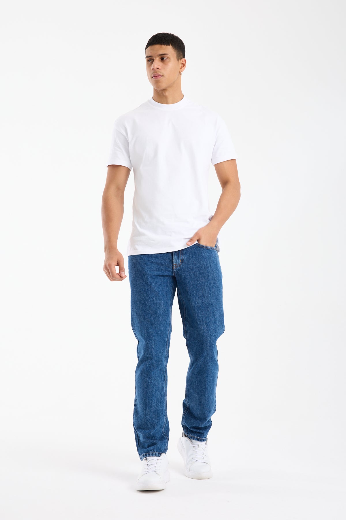 Rene 279 Normal Bel Koyu Mavi 90's Straight Jeans Erkek