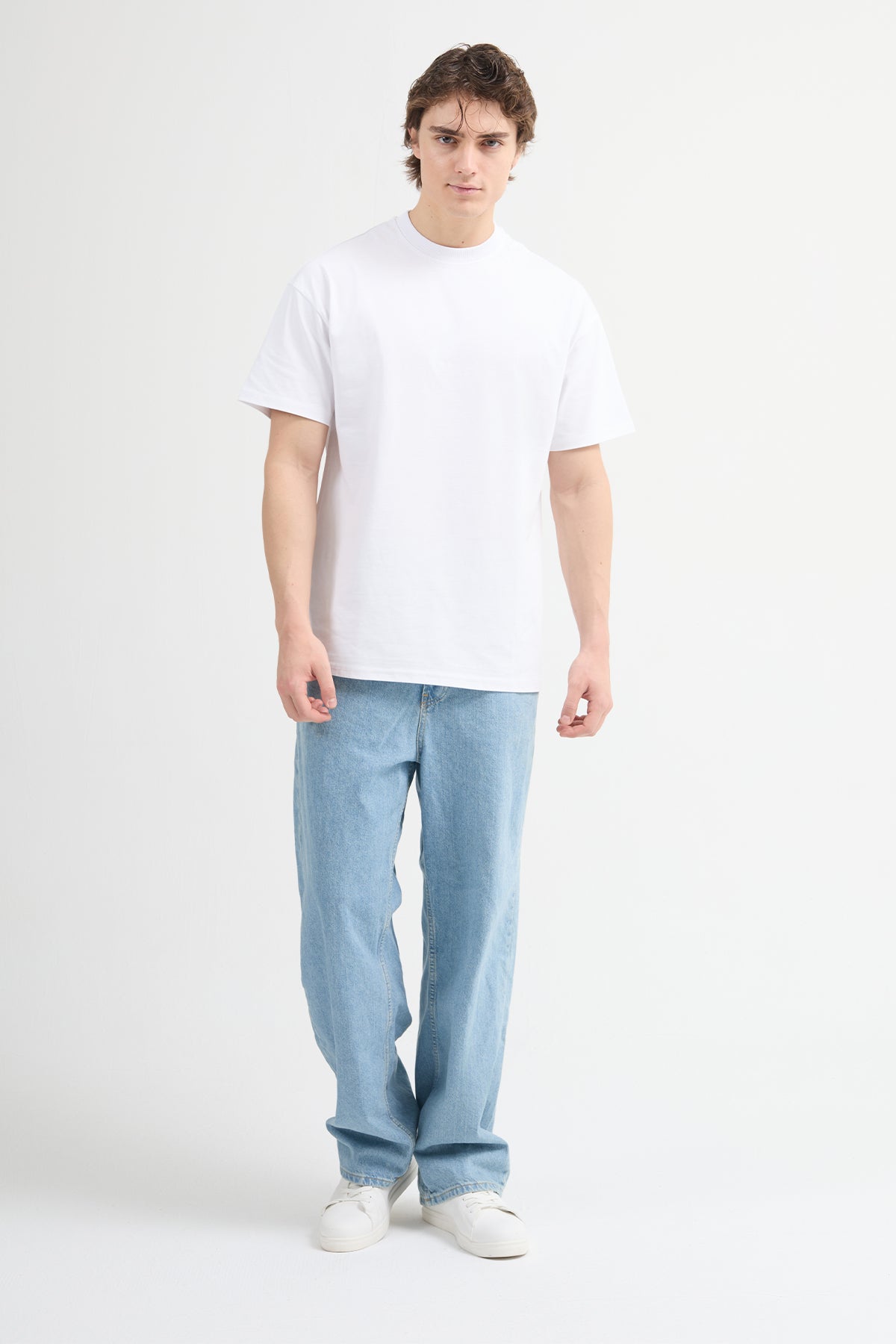 Ricardo 84002-1 Oversize 2'li Erkek Basic T-Shirt