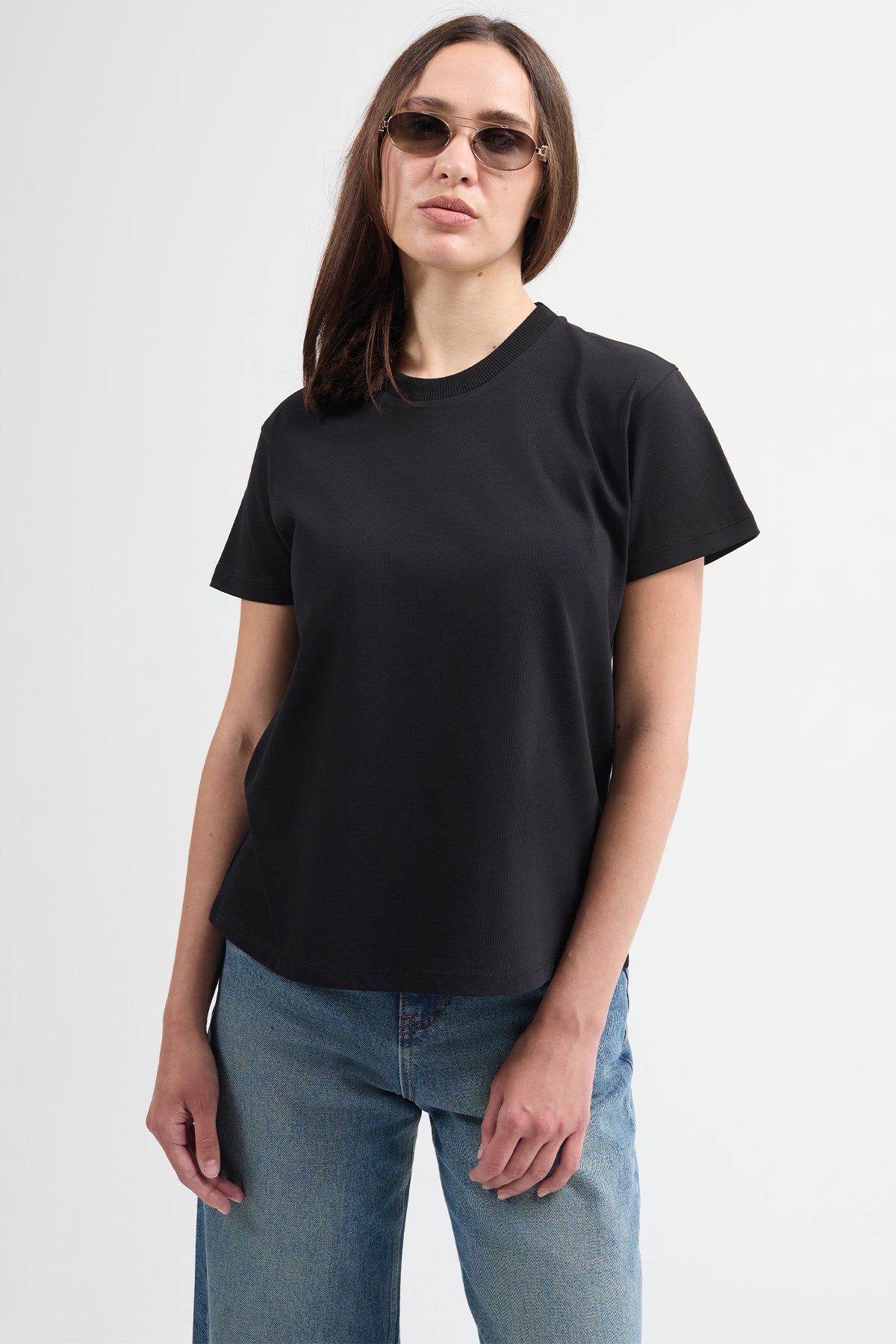 Victoria 80001-1 Regular Fit 2'li Kadın Basic T-Shirt