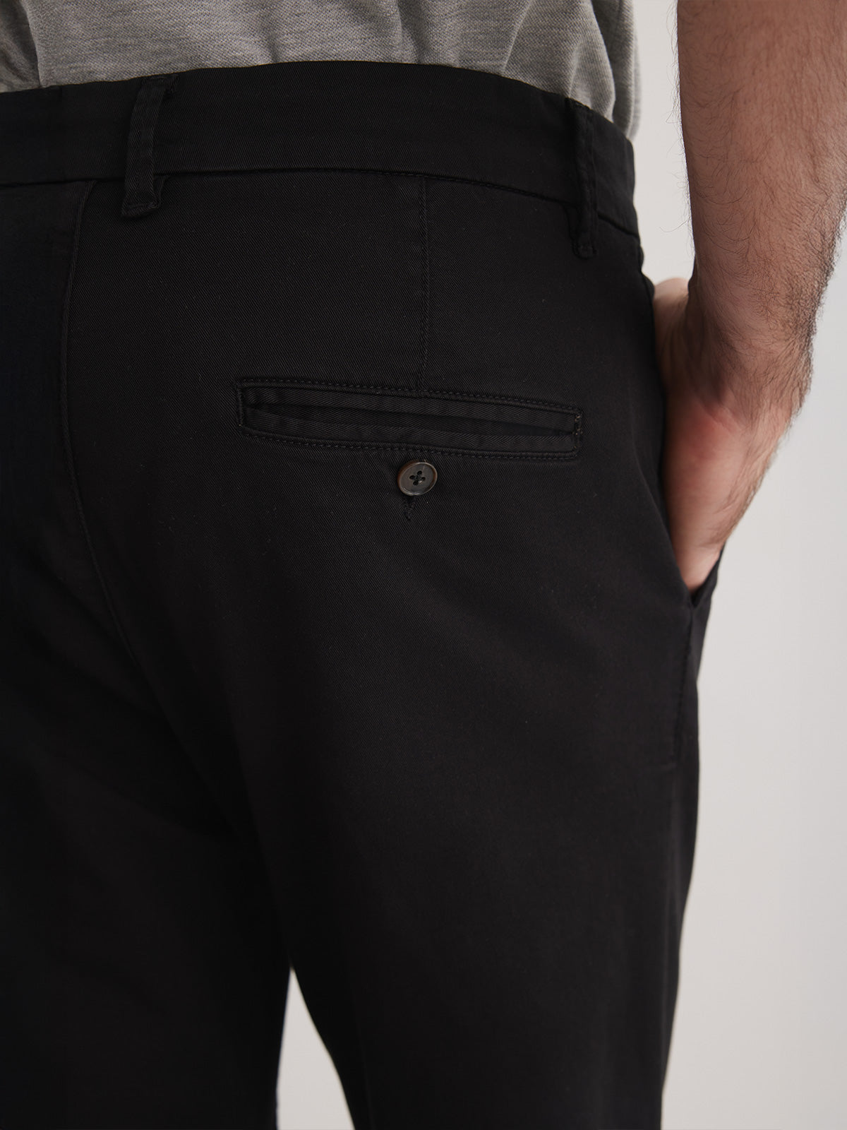Lucas 96 Rahat Kalıp Erkek Siyah Likralı Chino Pantolon
