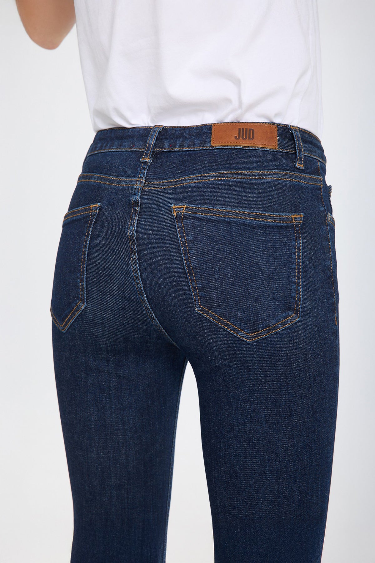 Julia 92 Normal Bel Koyu Rinse Kadın Crop Flare Jeans