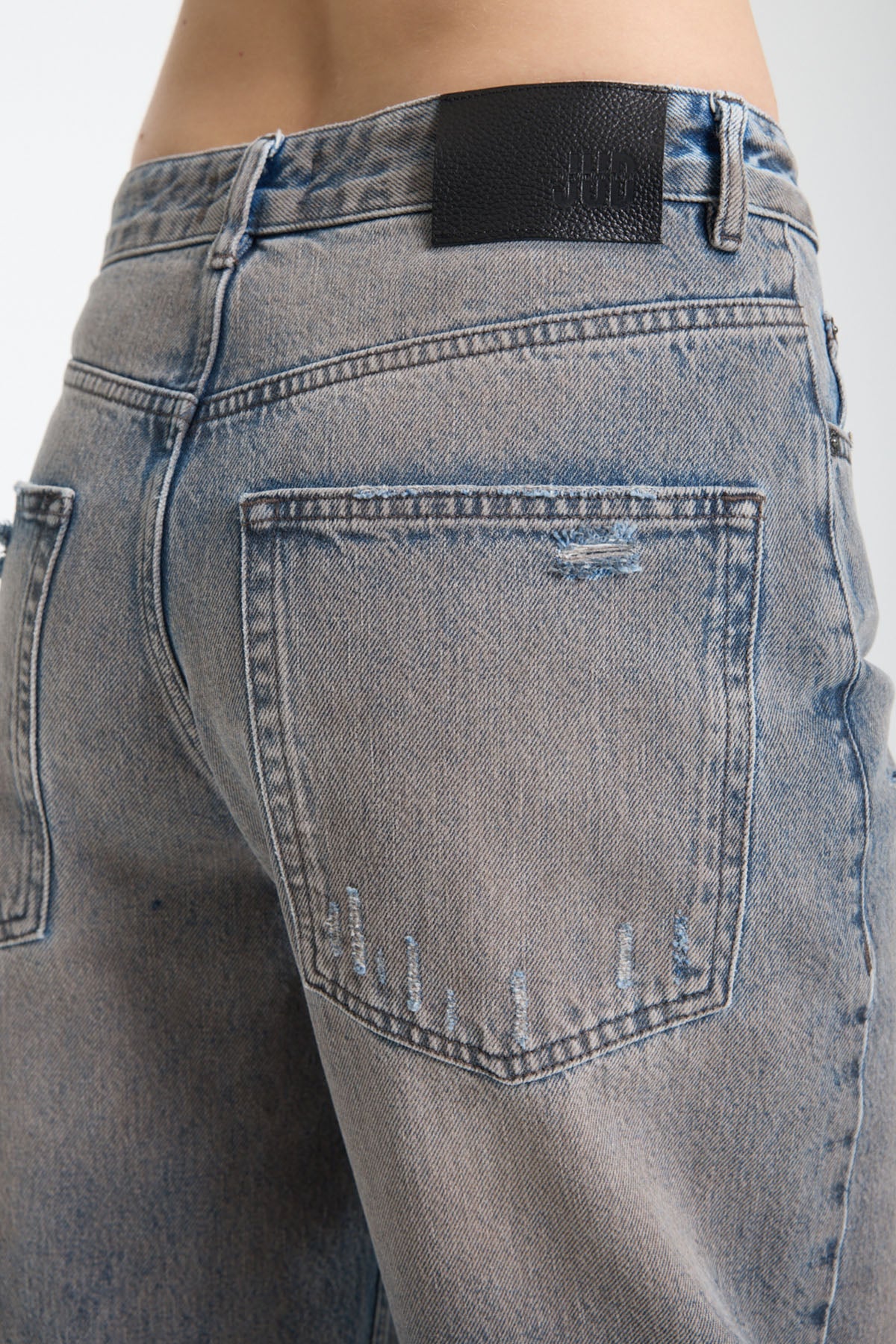 Alice 1001 Normal Bel Tintili Full Eskitme Mavi Baggy Kadın Jeans