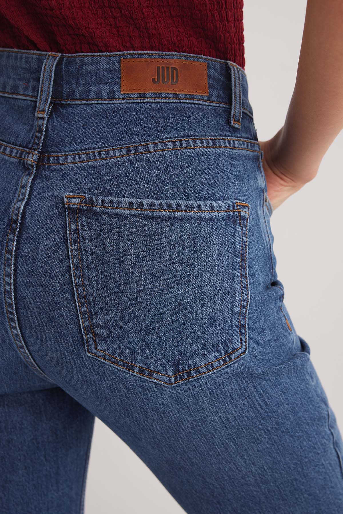 Milan 298 Yüksek Bel Mavi Kadın İspanyol Flare Bootcut Jeans
