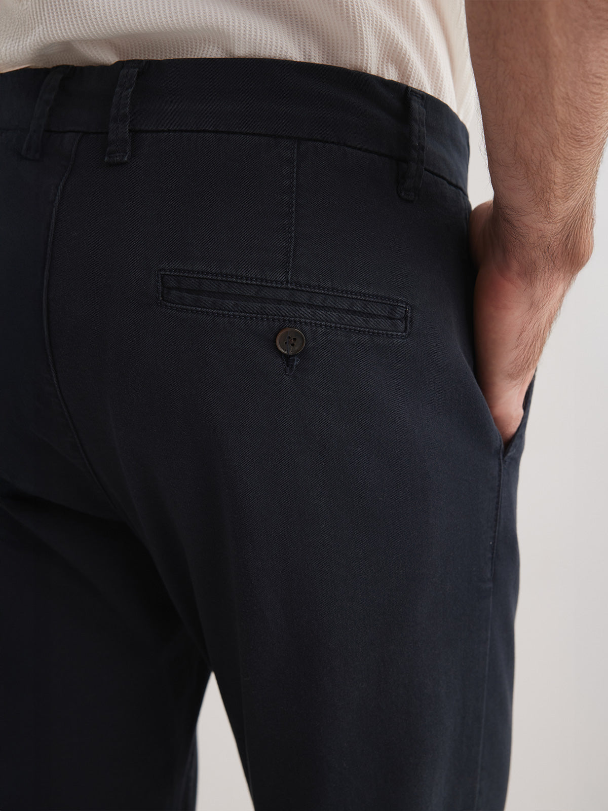 Lucas 7240 Rahat Kalıp Erkek Koyu Larcivet Likralı Chino Pantolon