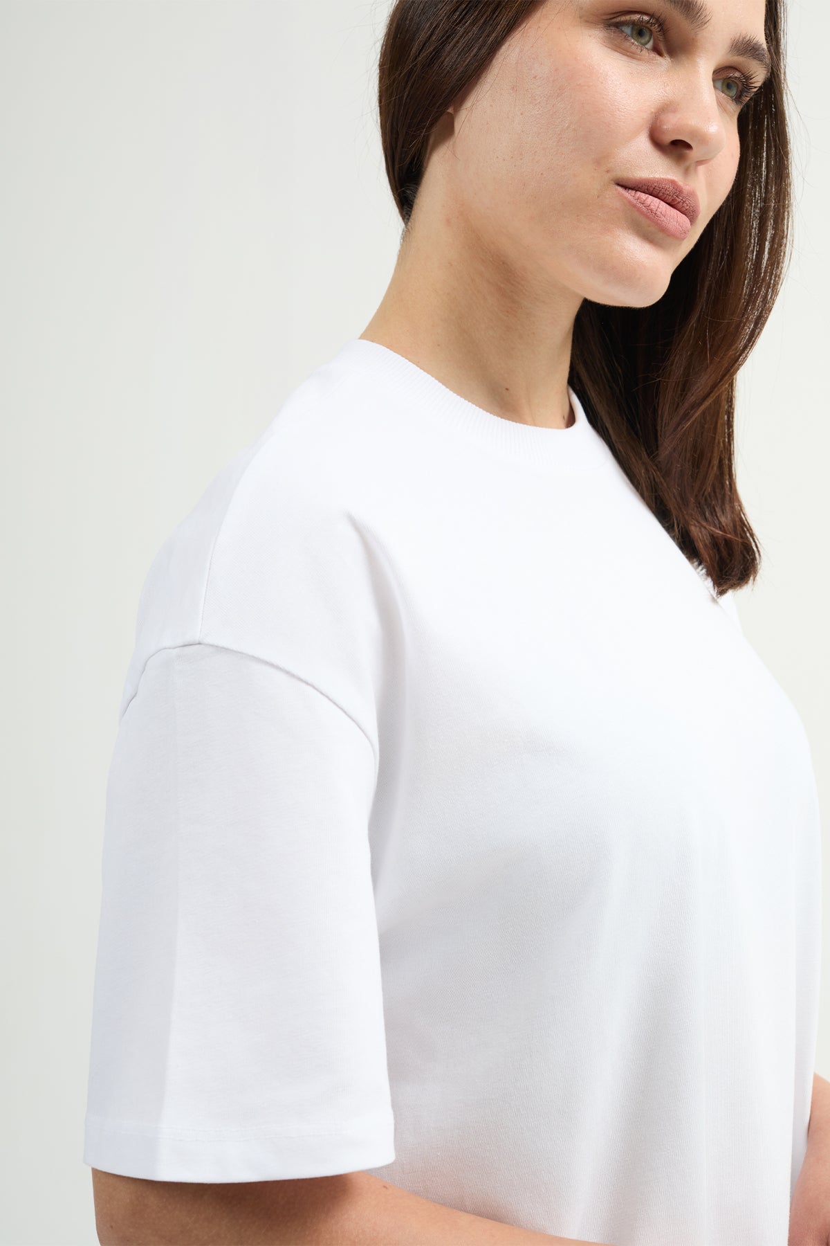 Emilia 80002-1 Oversize 2'li Kadın Basic T-Shirt
