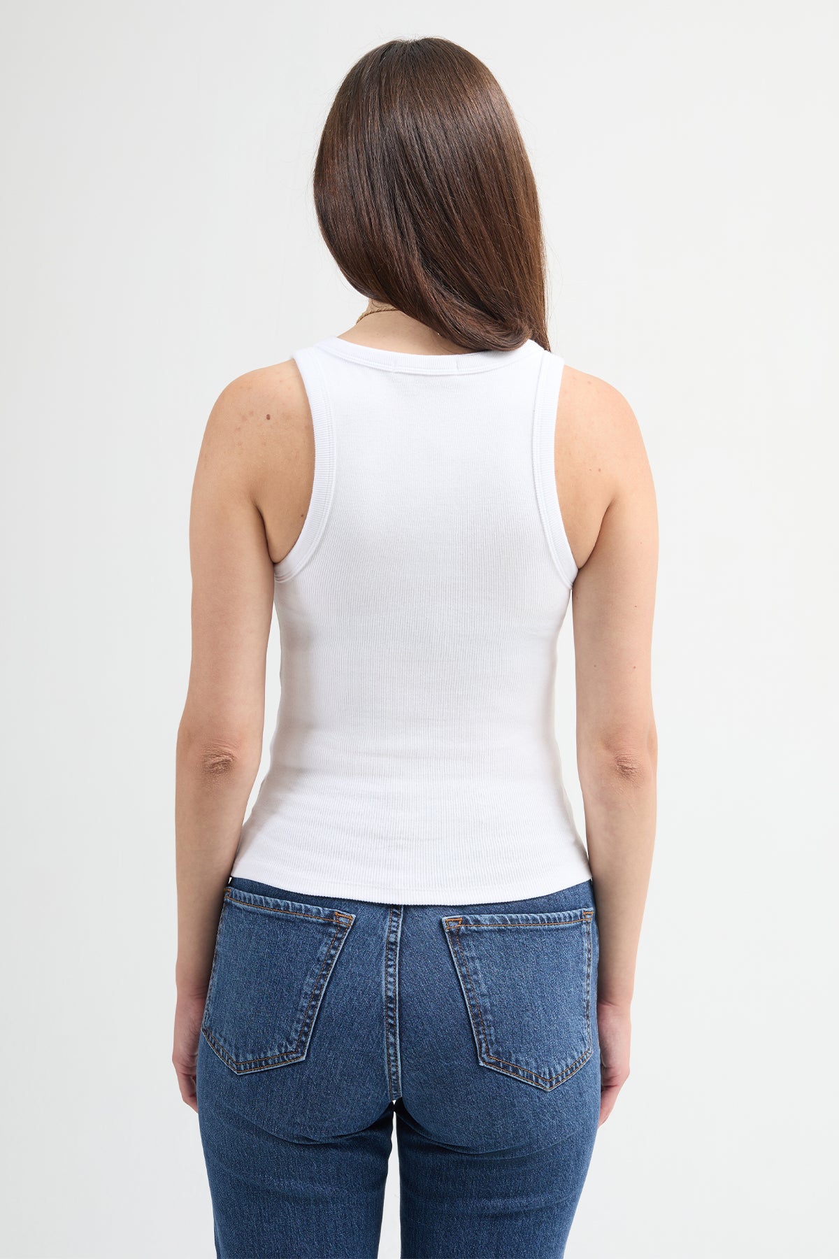 Cuello 82004-1 Dar Kesim 2'li Kadın U Yaka Basic Atlet