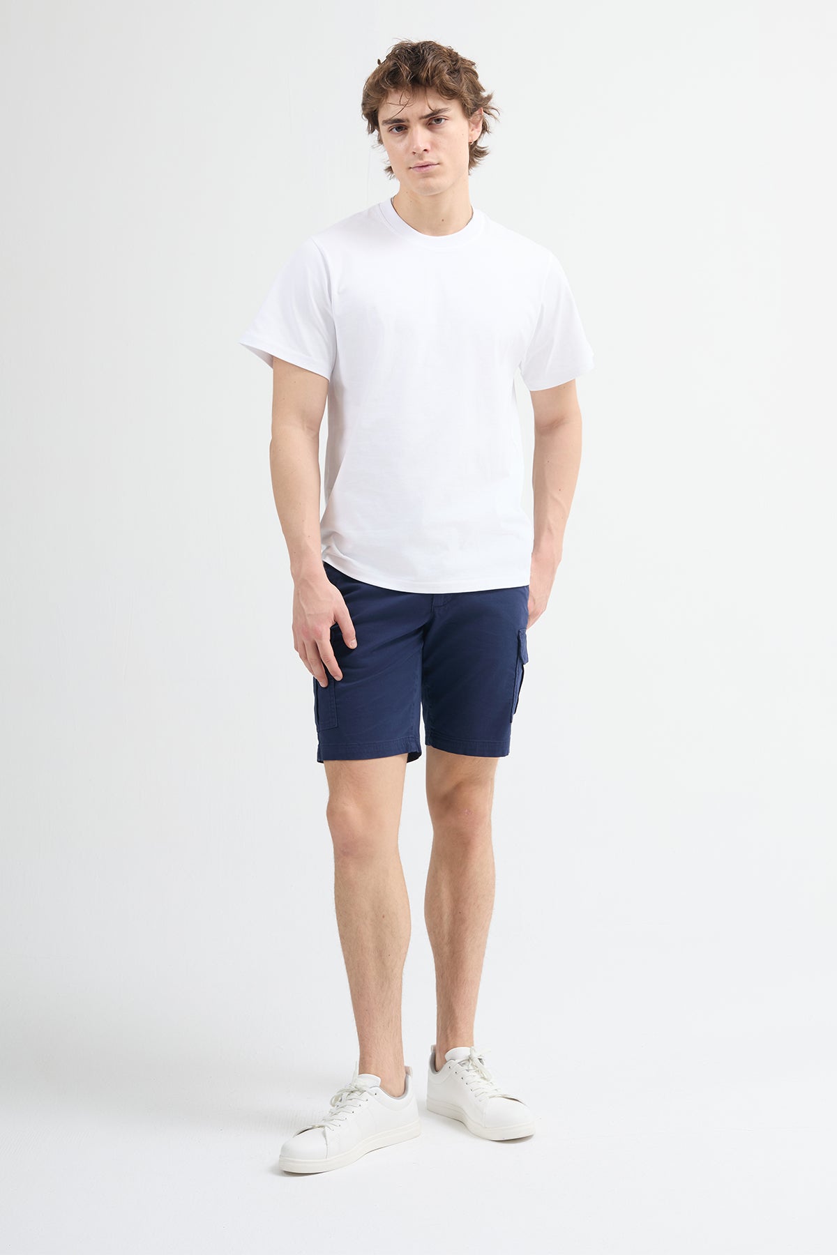 Matias 84001 Regular Fit Beyaz Erkek Basic T-Shirt