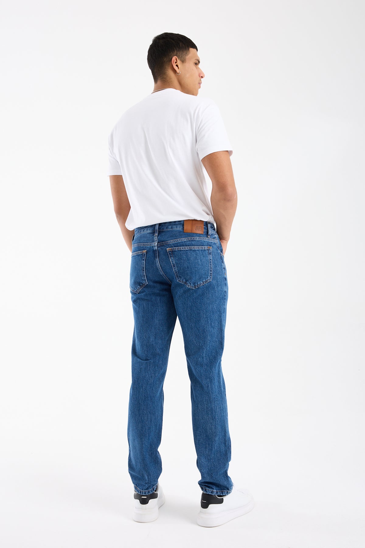 Rene 279 Erkek Koyu Mavi Jean Pantolon Straight Kesim Normal Bel Rahat Kalıp