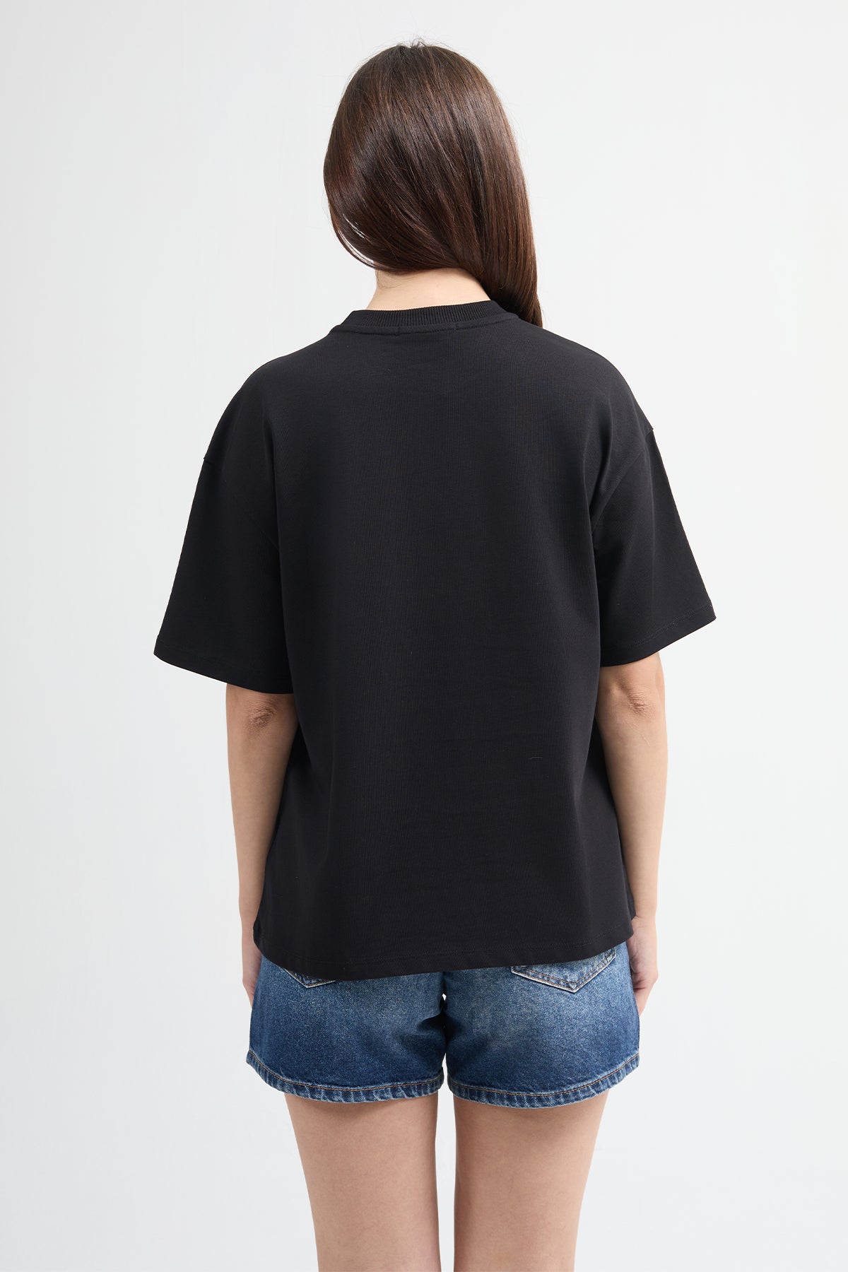 Emilia 80002-1 Oversize 2'li Kadın Basic T-Shirt
