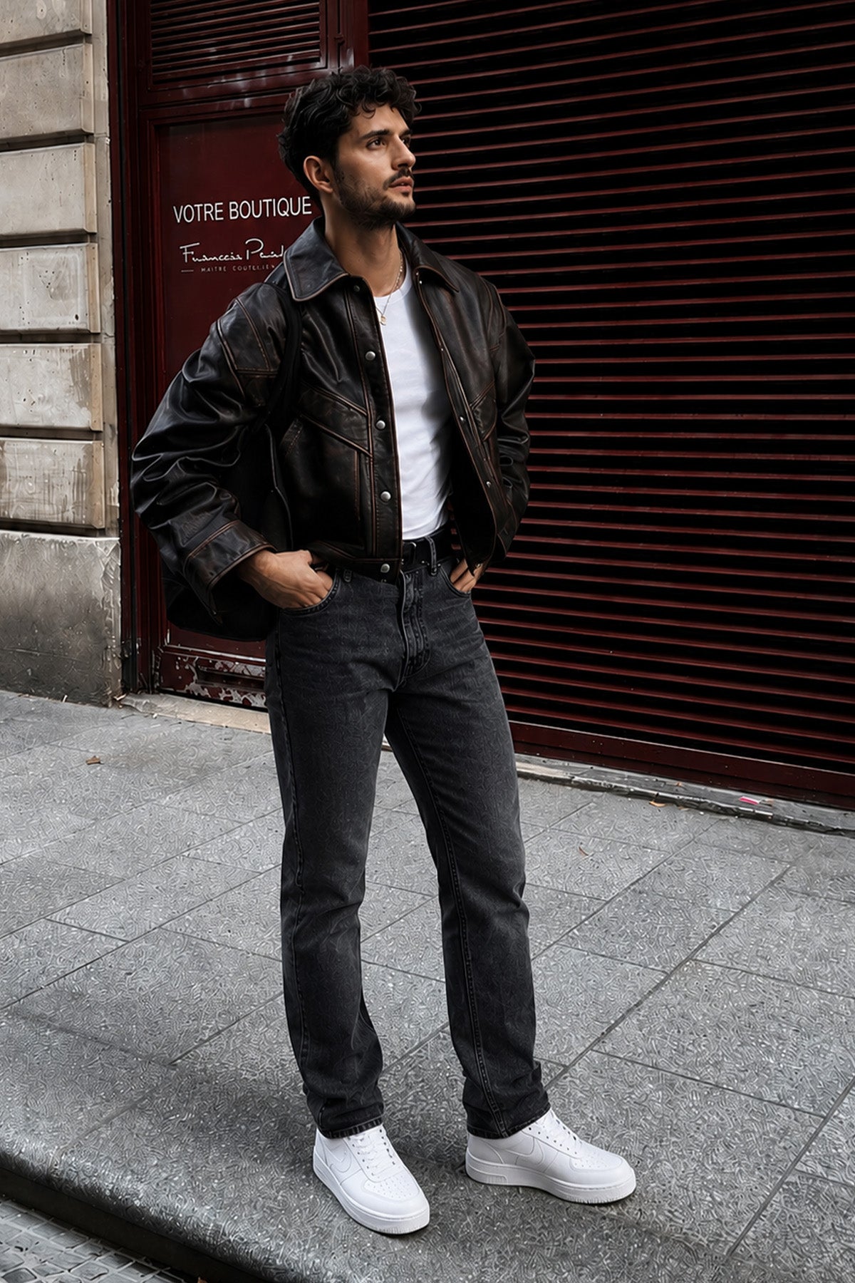 Rene 289 Erkek Antrasit Jean Pantolon Straight Kesim Normal Bel Rahat Kalıp